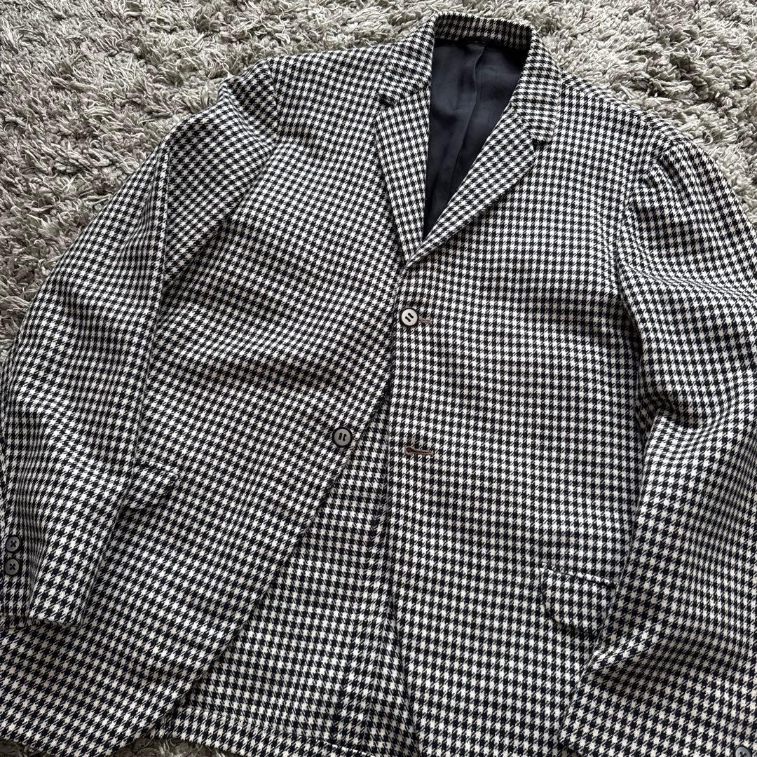 60s ヴィンテージ　テーラードジャケット　千鳥柄　希少