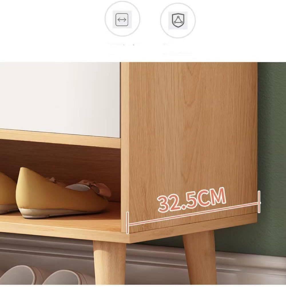 ⭐新品⭐下駄箱 シューズボックス 収納キャビネット 木製 棚 大容量 ホワイト