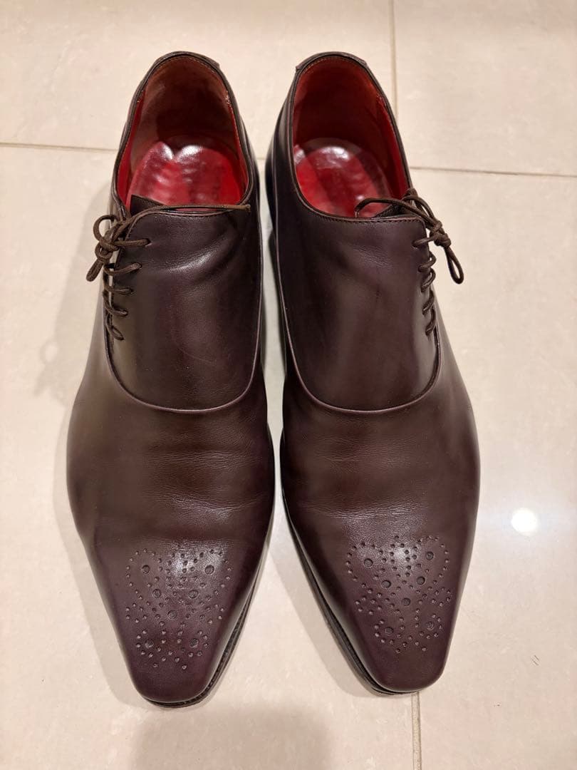 r*a様 【美品】エンツォ ボナフェ サイドレース レザーシューズ サイズ8
