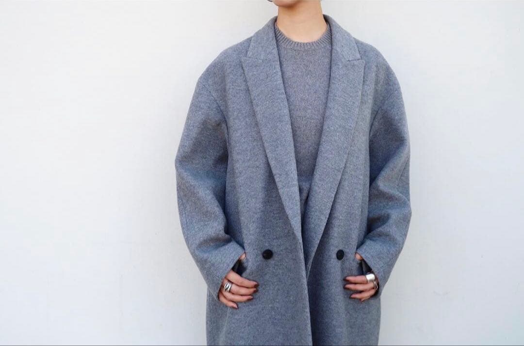 21AW✨エイトン SUPER140 BOUMOU メルトン チェスターコート