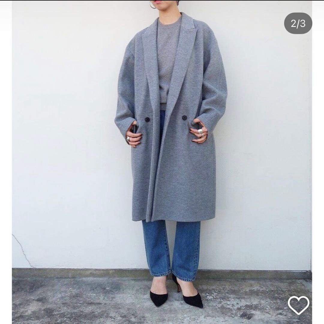 21AW✨エイトン SUPER140 BOUMOU メルトン チェスターコート