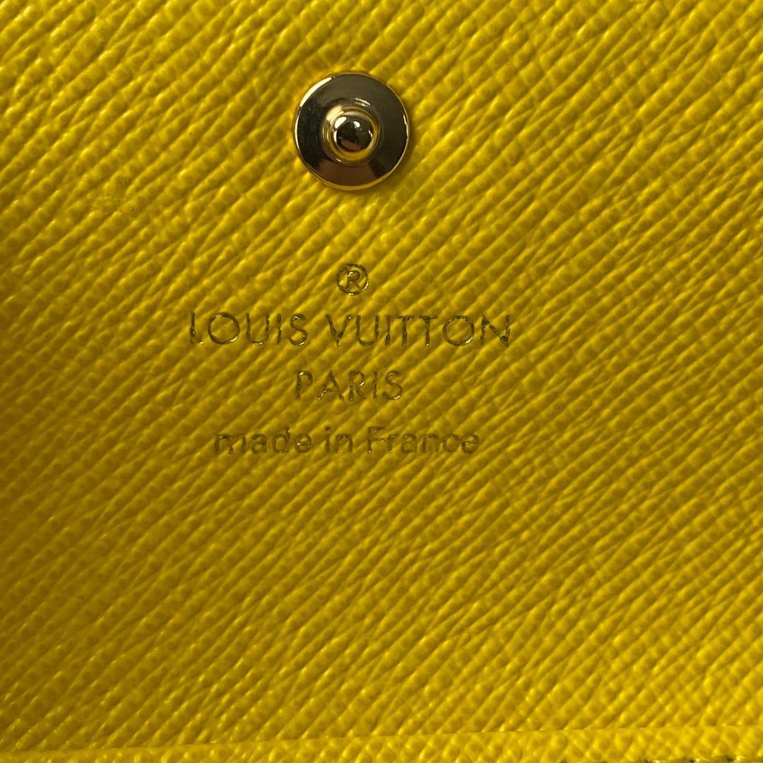 未使用 ルイ ヴィトン モノグラム ジョーヌ ミュルティクレ 4 キーケース.