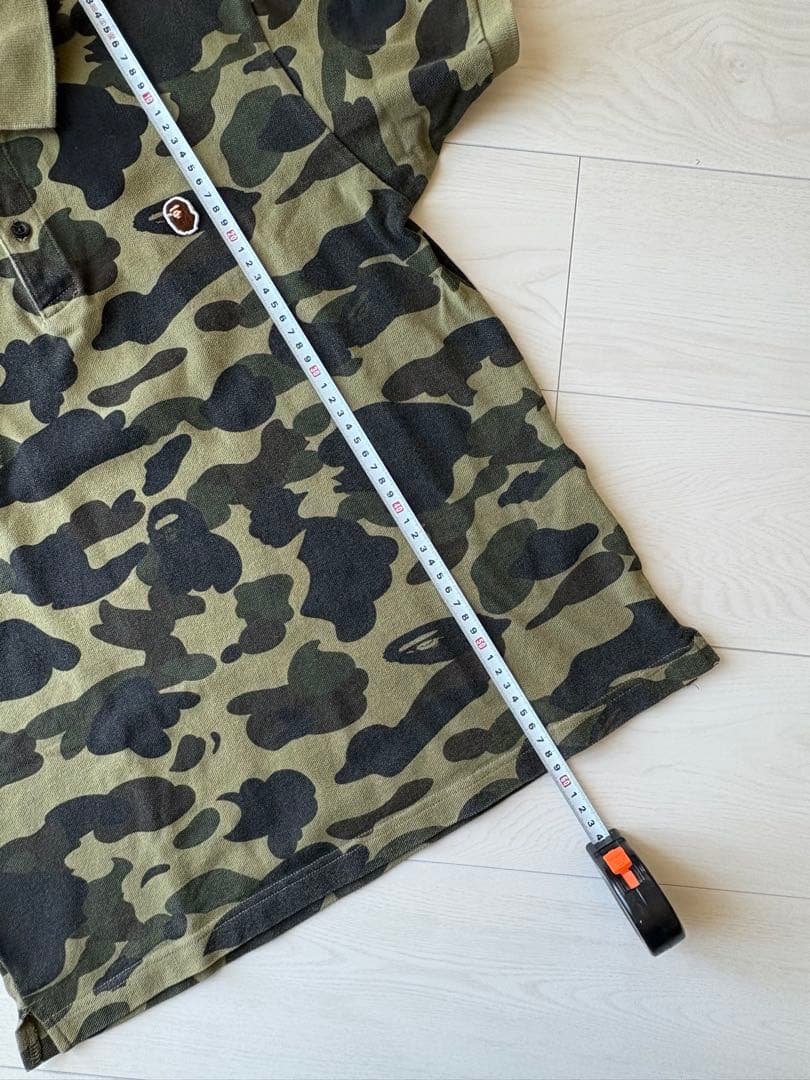 A BATHING APE　迷彩　ポロシャツ　XS