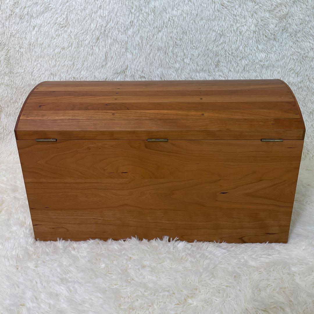 木製宝箱　木箱　おもちゃ箱　コンテナ　アンティーク