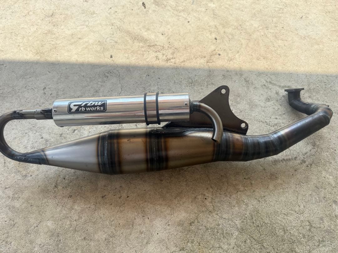 rb-works製★新品★アドレス110ユーロチャンバー シルバーサイレンサー銀