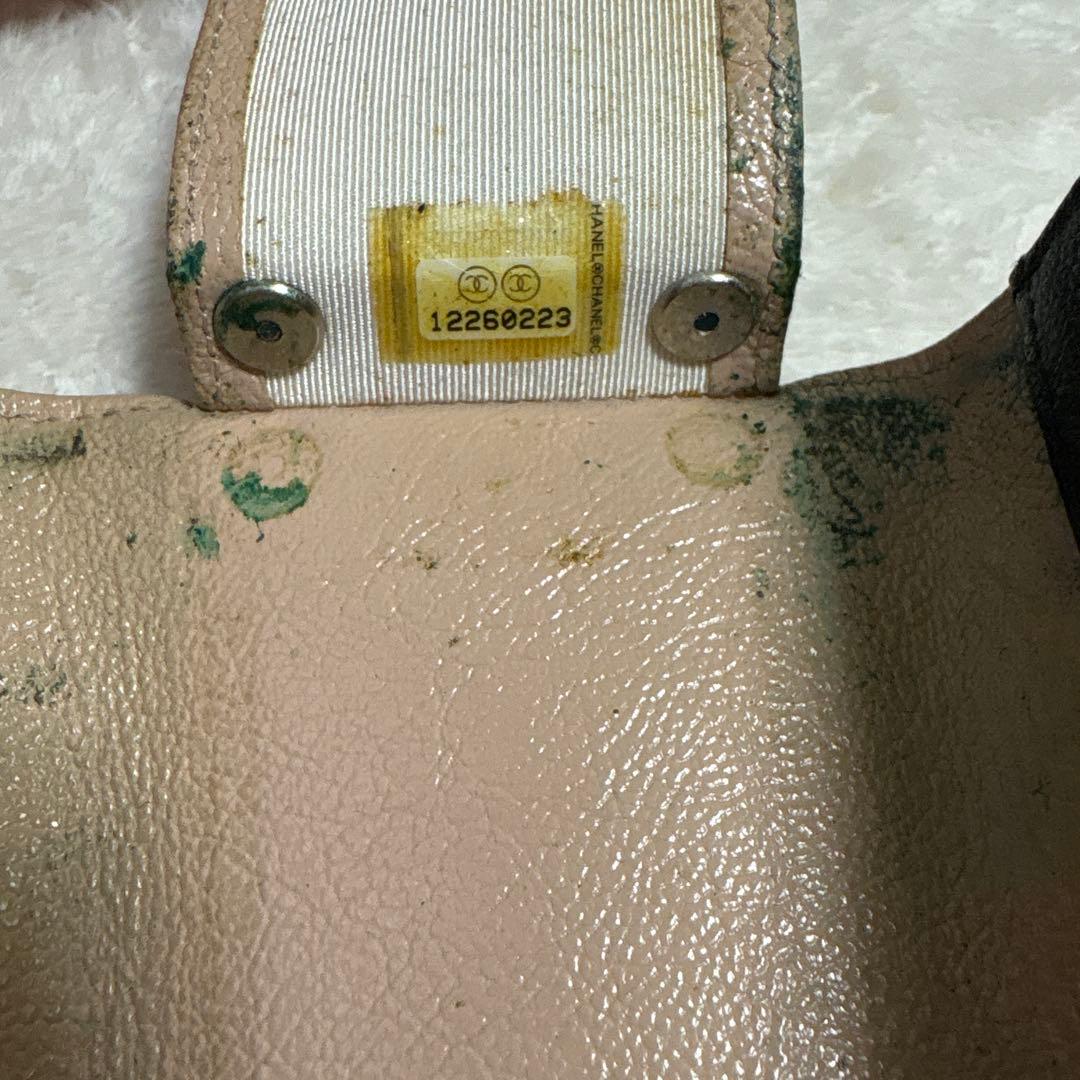 正規品　シャネル　キーケース　6連　ワイルドステッチ　レザー　黒　CHANEL