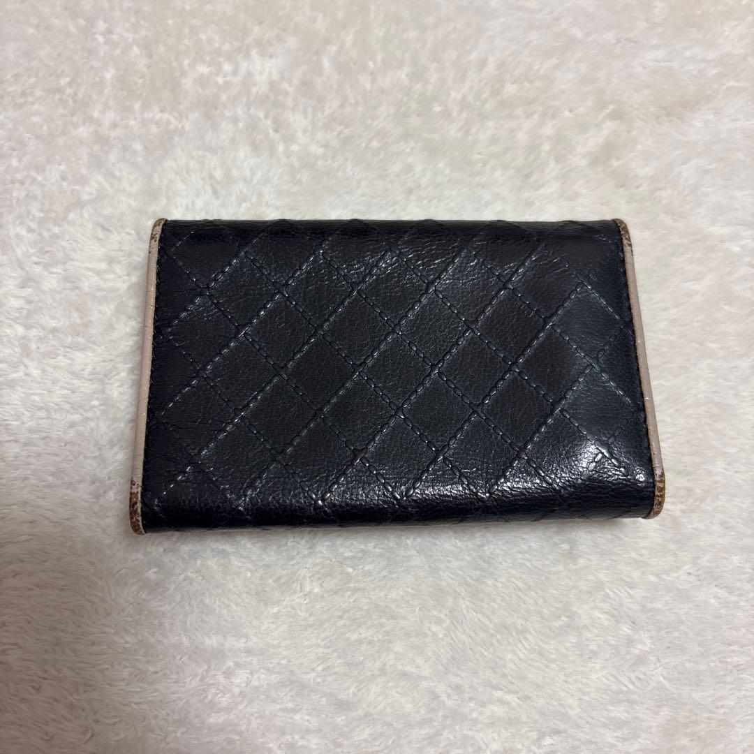 正規品　シャネル　キーケース　6連　ワイルドステッチ　レザー　黒　CHANEL