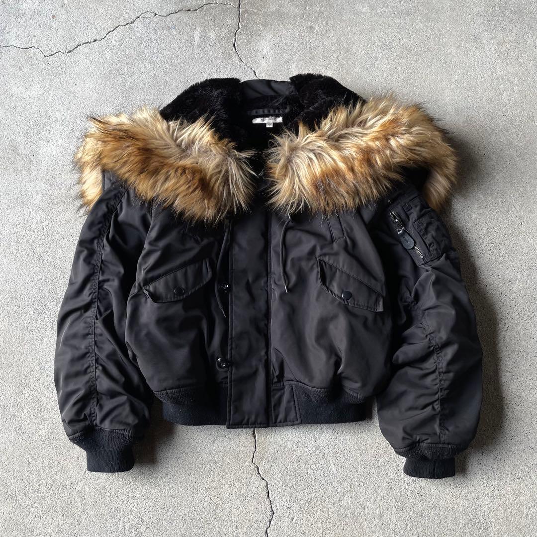 ジャケット・アウター moussy n2b flight short jacket black