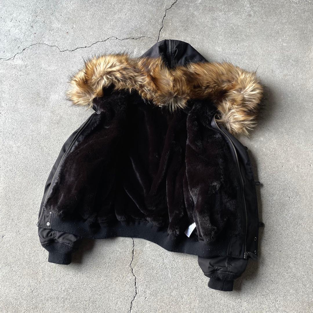 ジャケット・アウター moussy n2b flight short jacket black