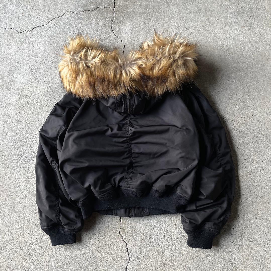 ジャケット・アウター moussy n2b flight short jacket black