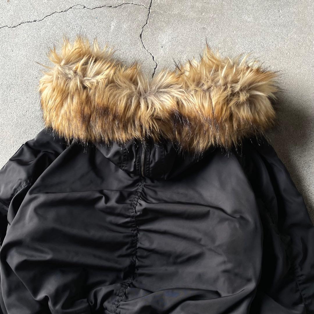 ジャケット・アウター moussy n2b flight short jacket black