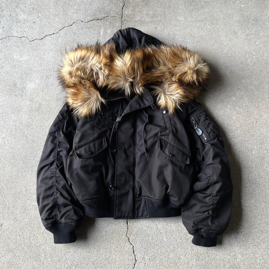 ジャケット・アウター moussy n2b flight short jacket black