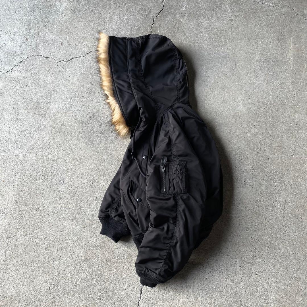 ジャケット・アウター moussy n2b flight short jacket black