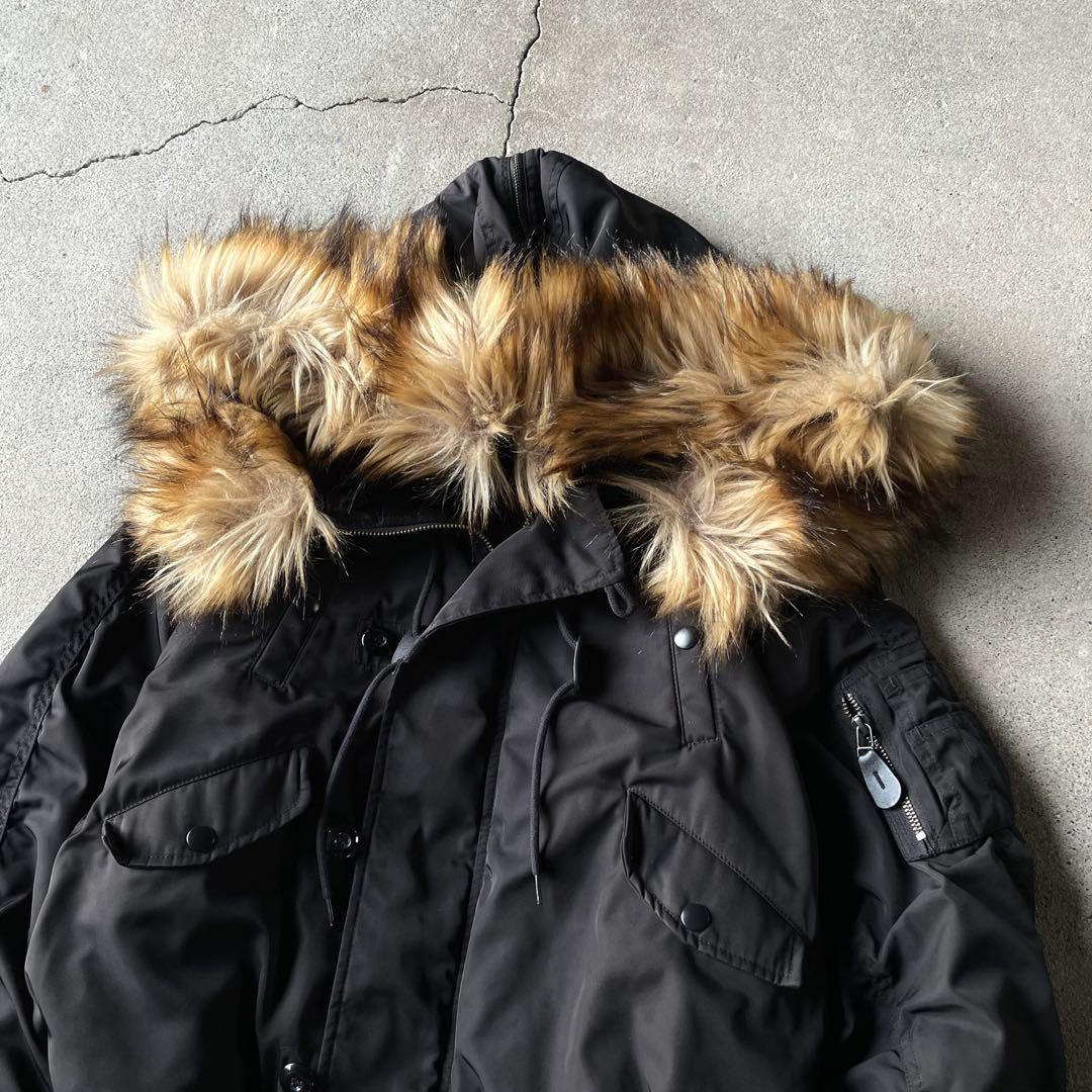 ジャケット・アウター moussy n2b flight short jacket black