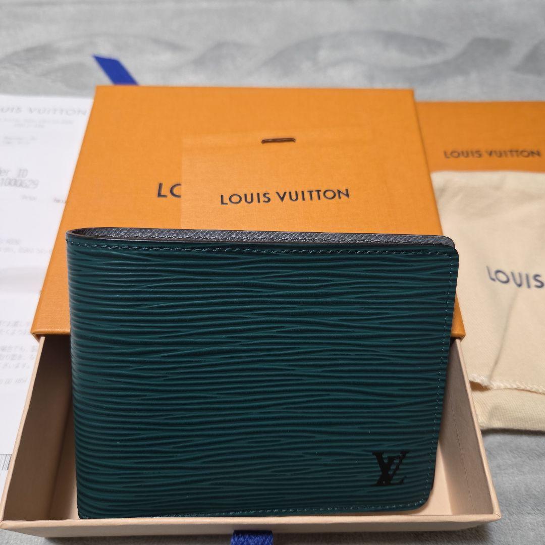 LOUIS VUITTON 二つ折り財布 ダークグリーン