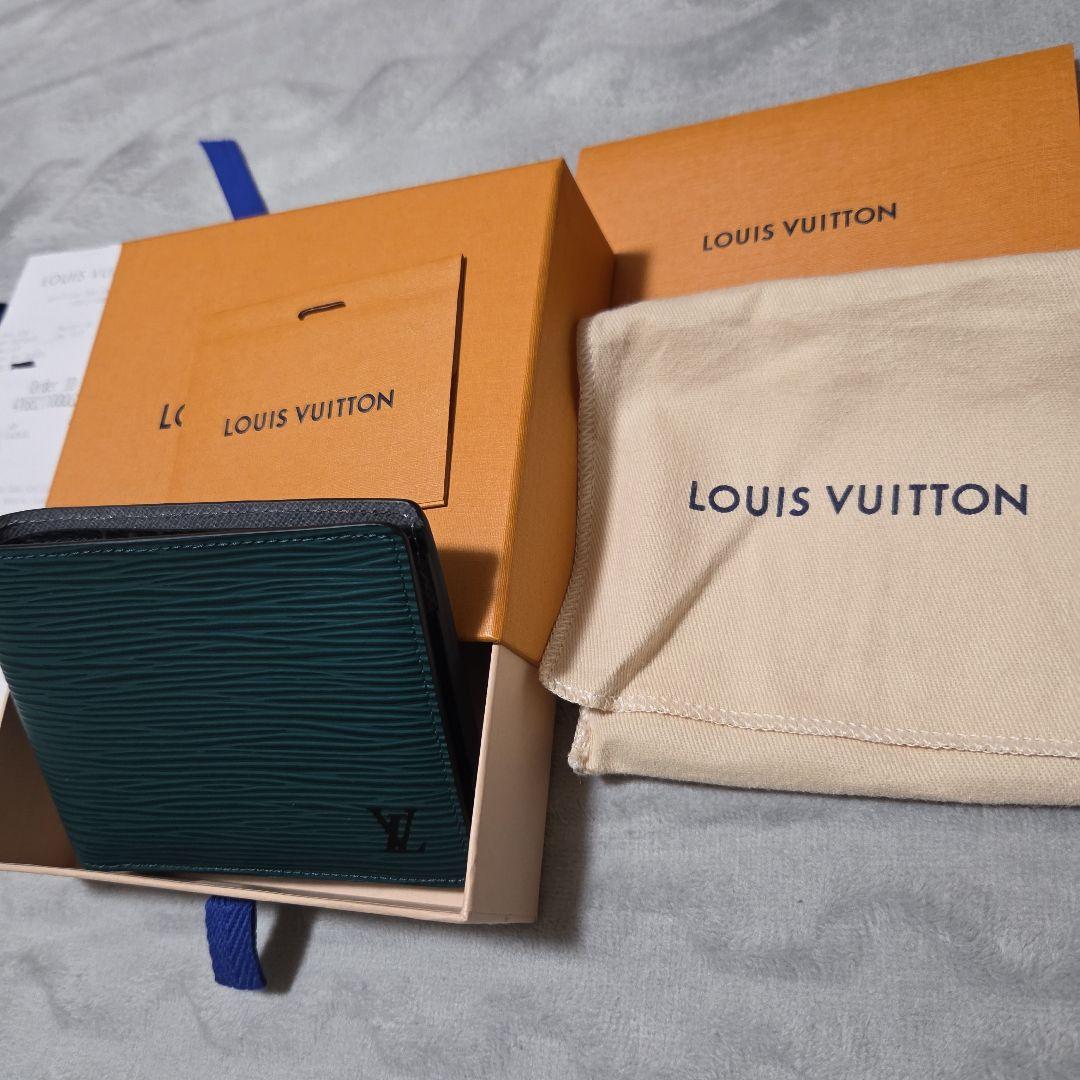 LOUIS VUITTON 二つ折り財布 ダークグリーン