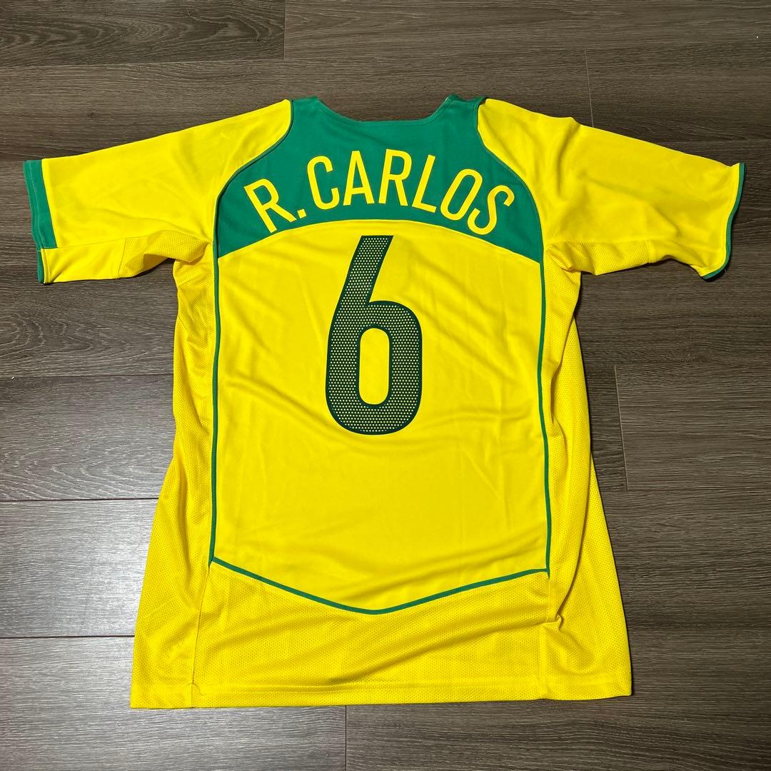 【未使用タグ付】ロベルトカルロス ユニフォーム　ブラジル代表