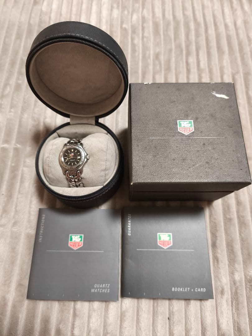 【美品】箱付 稼働 タグホイヤー スポーツエレガンス　 レディース　ブラック