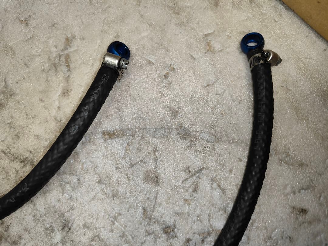 絶版 シグナスX 用 KN企画製削り出しパネル付き オイルクーラー ホースセット