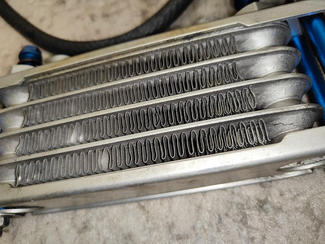 絶版 シグナスX 用 KN企画製削り出しパネル付き オイルクーラー ホースセット