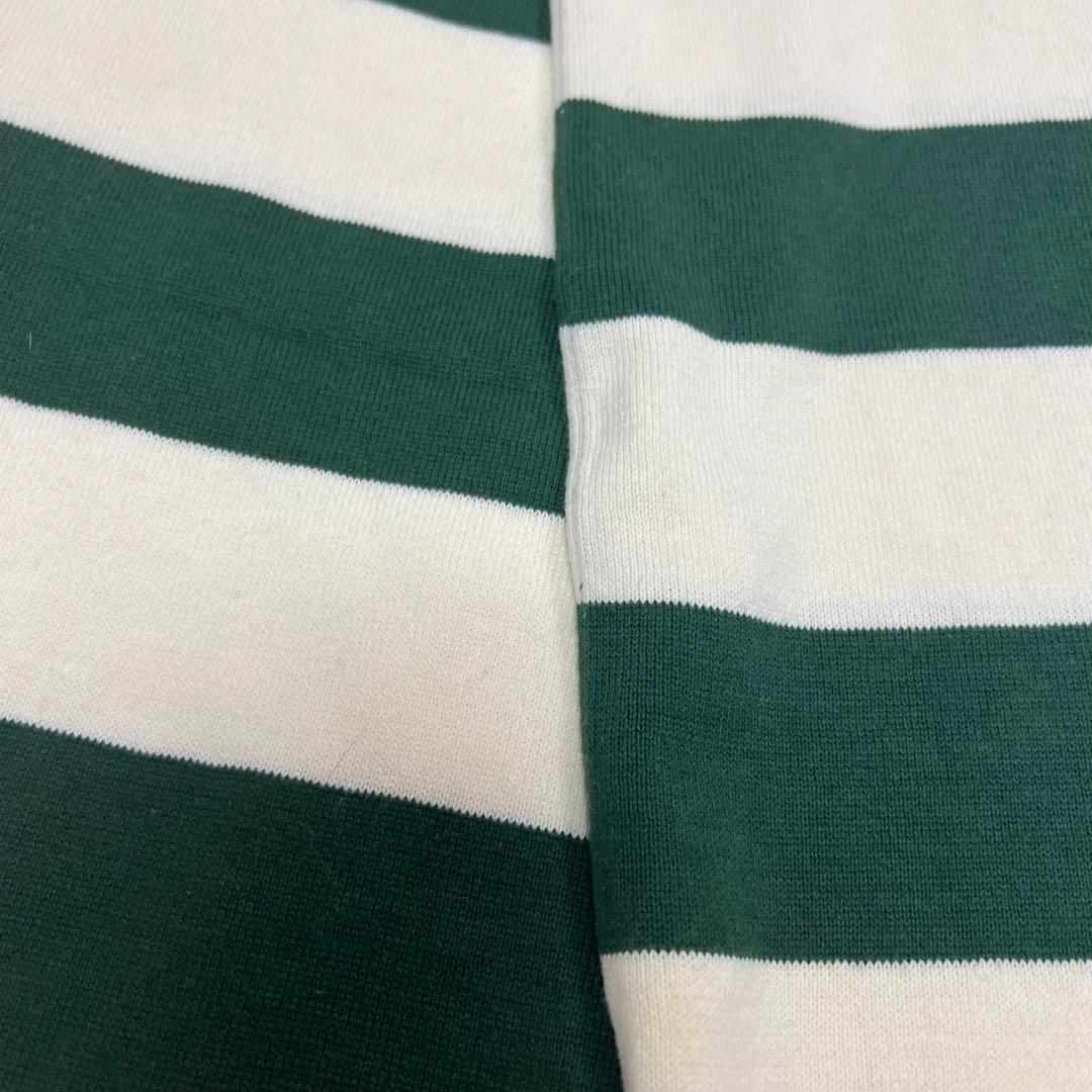 未使用 超希少 adidas オリジナルス ロゴ 太ボーダーマフラー 緑白