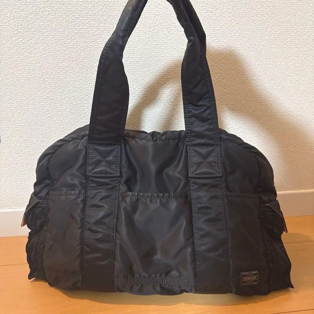 タ*カ様 ポーター タンカー ボストンバッグ S ブラック ナイロン