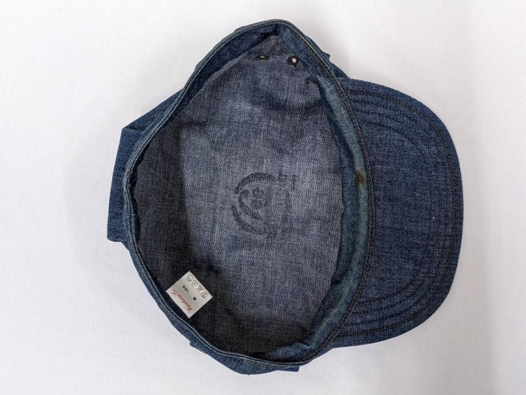 ウエアハウス×リー/デニムキャスケット/サイド鳩目/裏地ステンシル/SIZE L