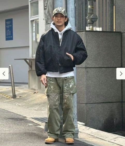 BEAMS　MA-1 ブラック　S