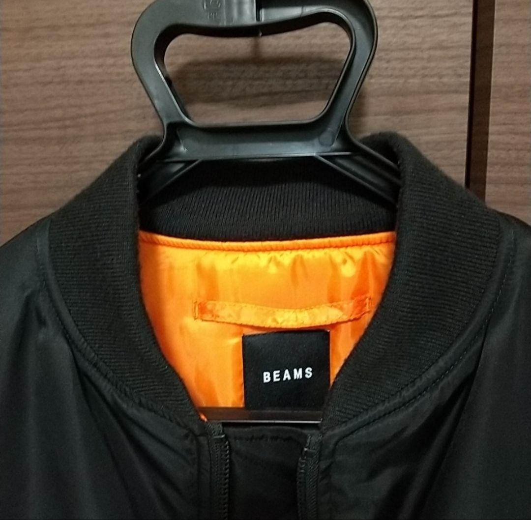 BEAMS　MA-1 ブラック　S