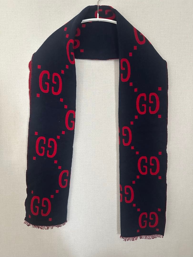 GUCCI GGロゴ リバーシブルマフラー