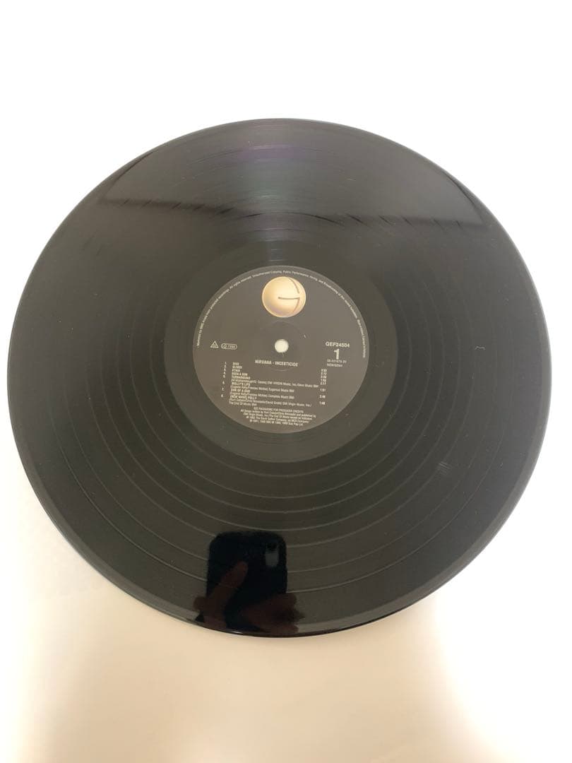 1992年　Nirvana Incesticide レコード