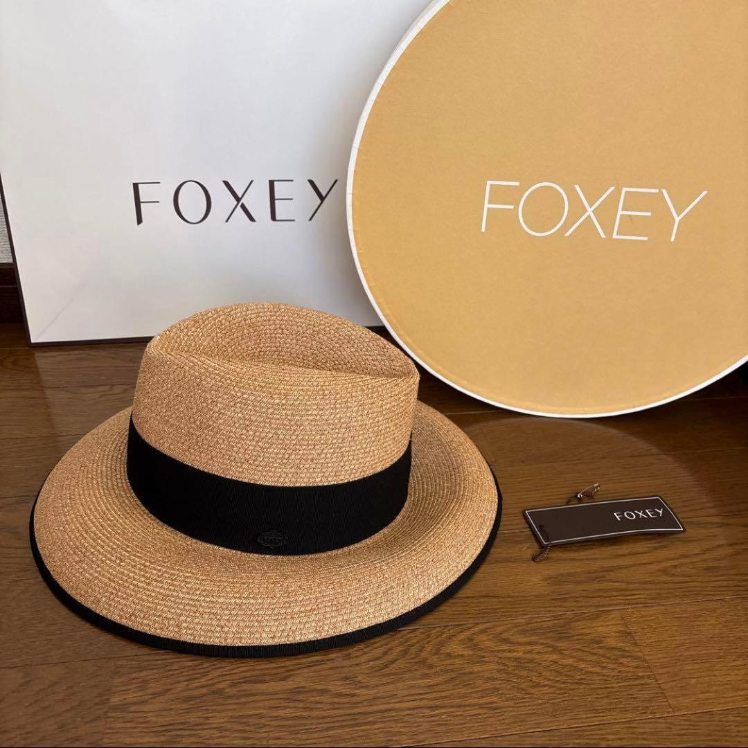 お値下げ‼︎foxey スロ—ハット　麦わら帽子　☆。・