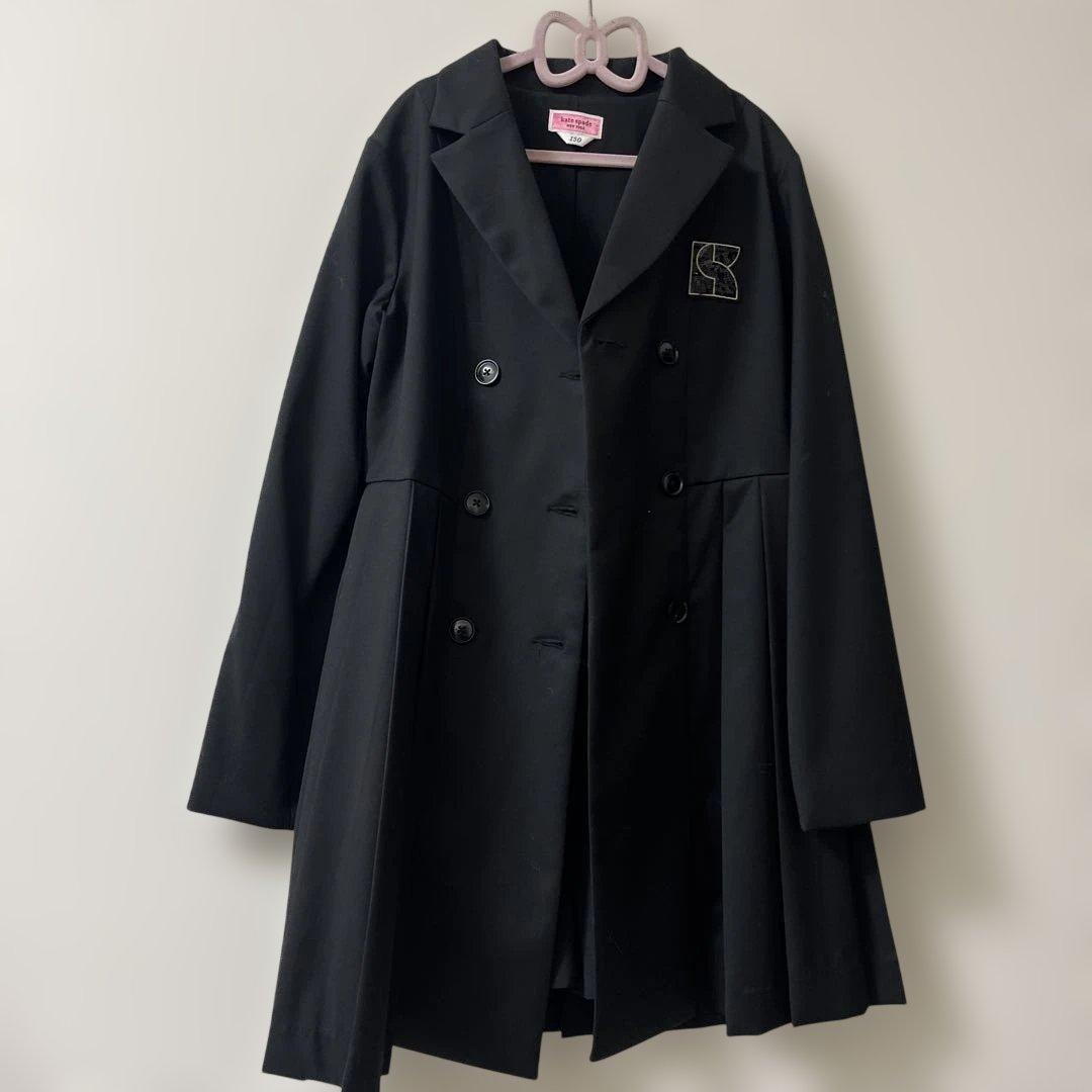 お値下げ中【美品】卒服　Kate spadeブラック セットアップ　150