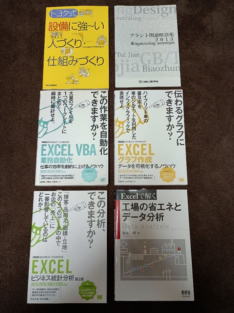 【まとめ売り】業務改善Excel、品質管理関連の本