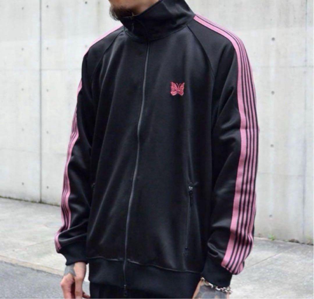 needles 22aw トラックジャケット　ブラック　ピンク　L