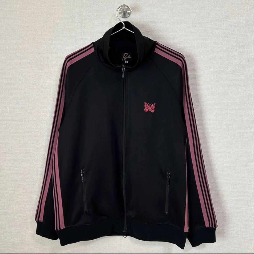 needles 22aw トラックジャケット　ブラック　ピンク　L