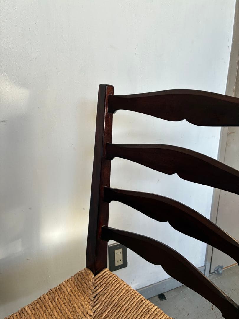 松本民芸家具　517型ラッシチェア ラダーバック　バーナードリーチ 柳宗悦