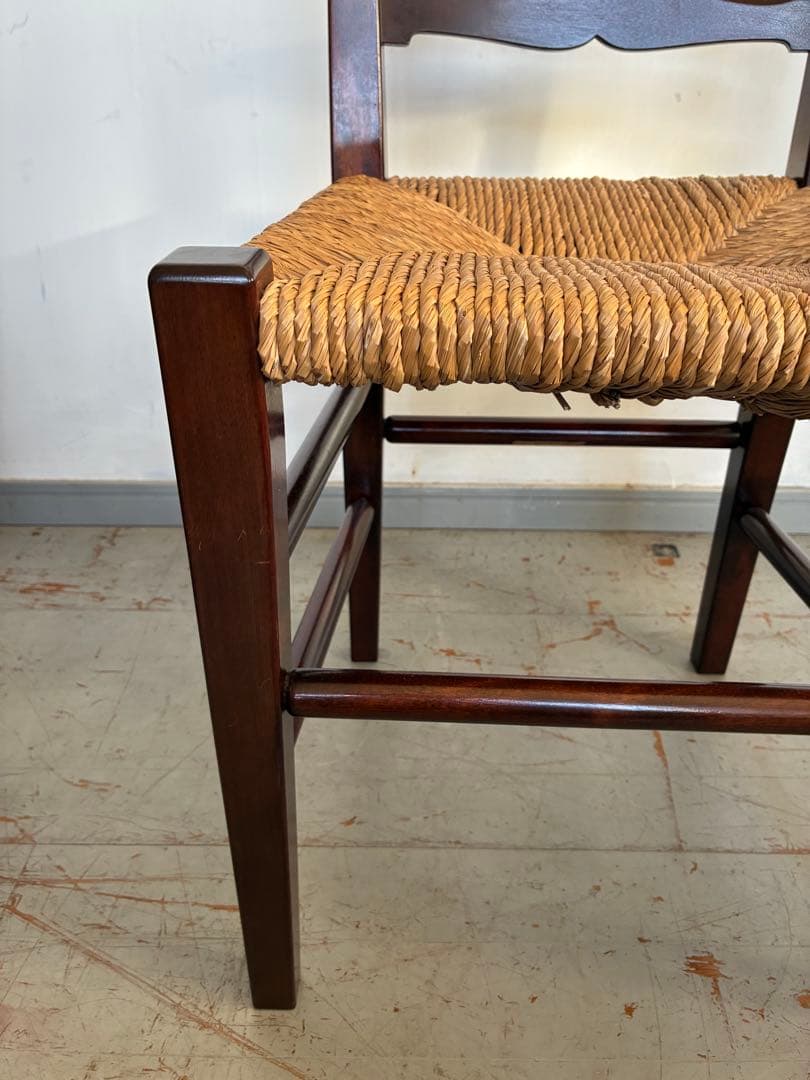 松本民芸家具　517型ラッシチェア ラダーバック　バーナードリーチ 柳宗悦