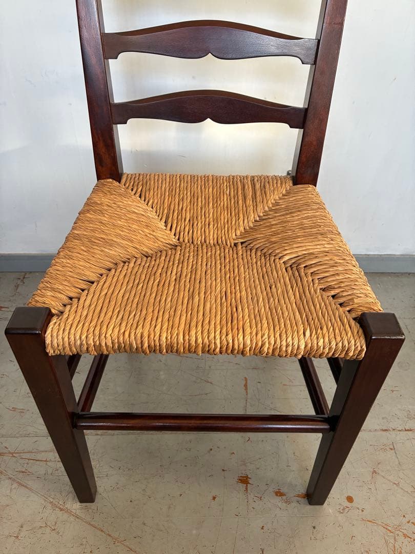 松本民芸家具　517型ラッシチェア ラダーバック　バーナードリーチ 柳宗悦