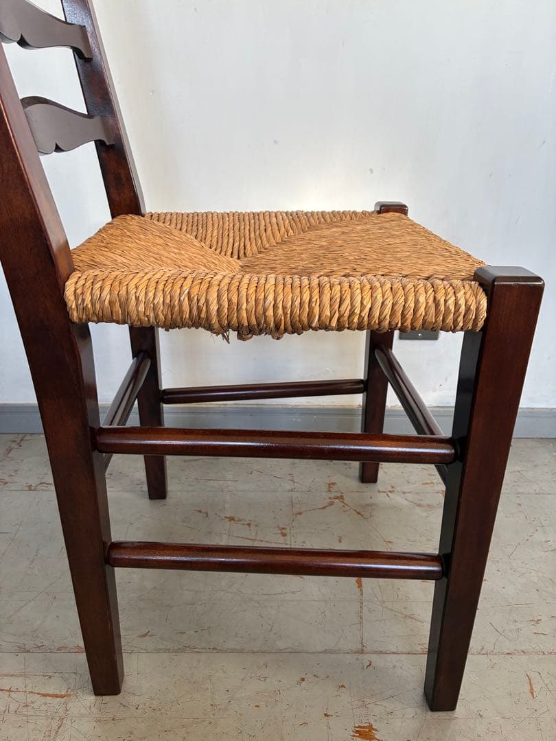 松本民芸家具　517型ラッシチェア ラダーバック　バーナードリーチ 柳宗悦