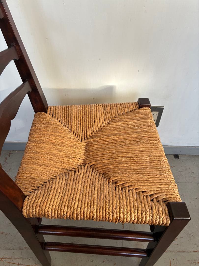 松本民芸家具　517型ラッシチェア ラダーバック　バーナードリーチ 柳宗悦