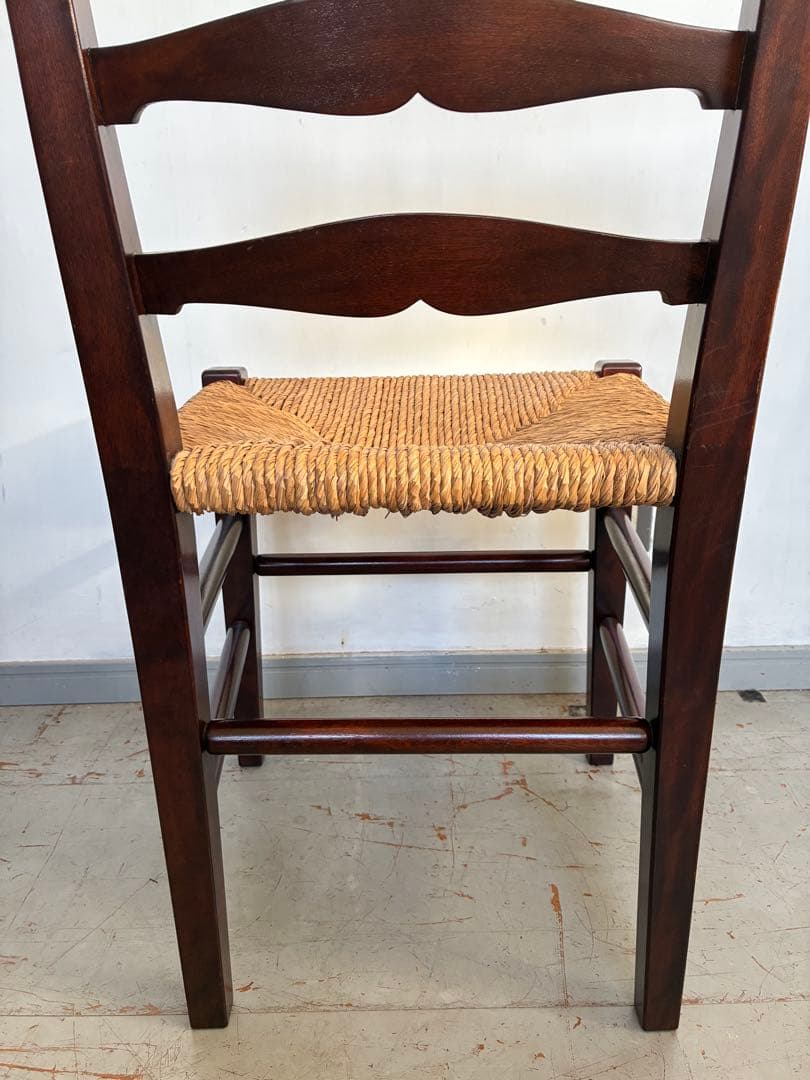 松本民芸家具　517型ラッシチェア ラダーバック　バーナードリーチ 柳宗悦