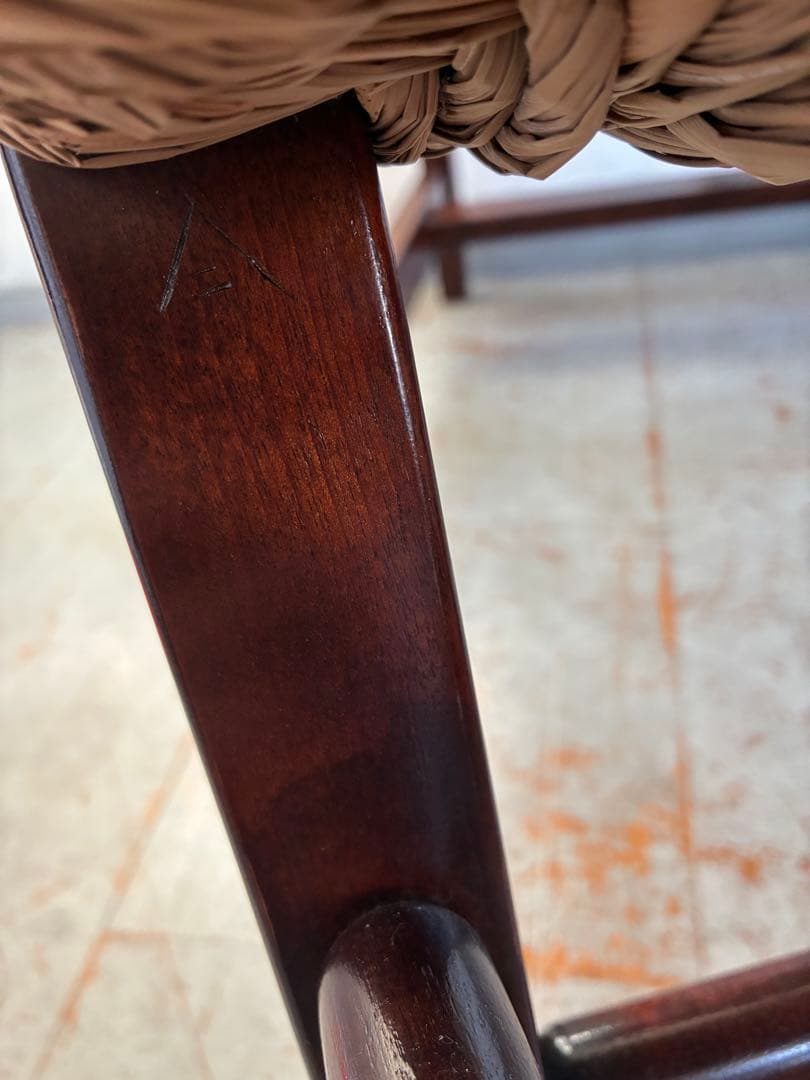 松本民芸家具　517型ラッシチェア ラダーバック　バーナードリーチ 柳宗悦