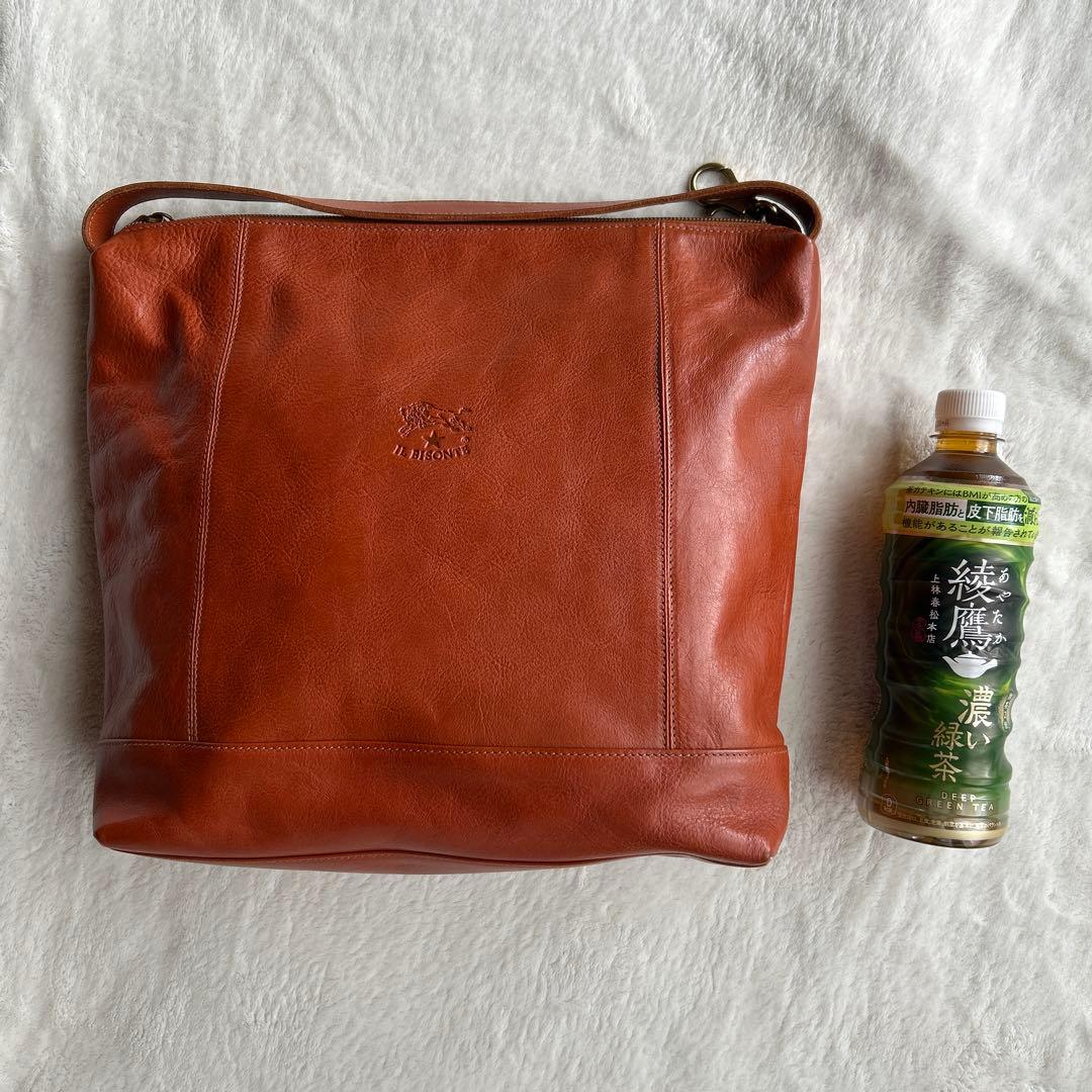 るみIL BISONTE レザーショルダートートバッグ キャメル