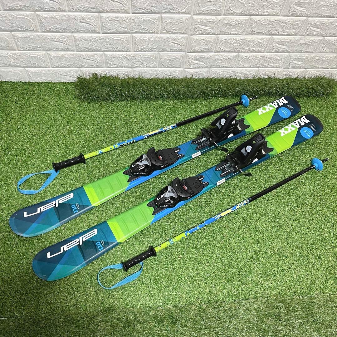 elan ジュニア 110cm スキー板 ストック付き カービング 初心者中級者