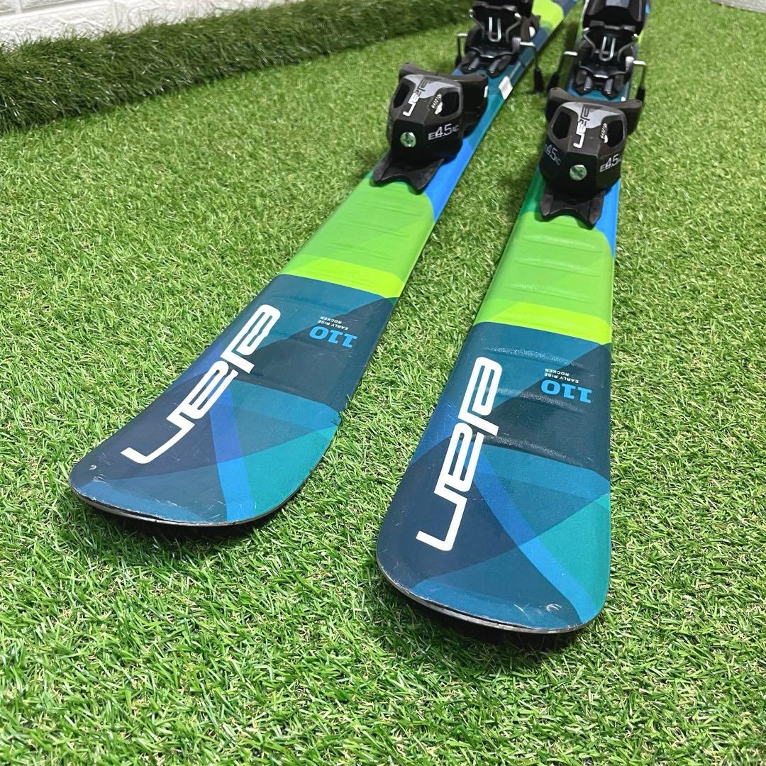 elan ジュニア 110cm スキー板 ストック付き カービング 初心者中級者