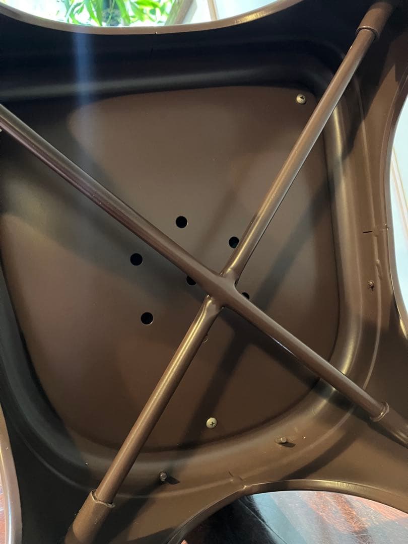 フランス製TOLIXトリックス Aチェア牛革クッション①ブラウンヴィンテージ