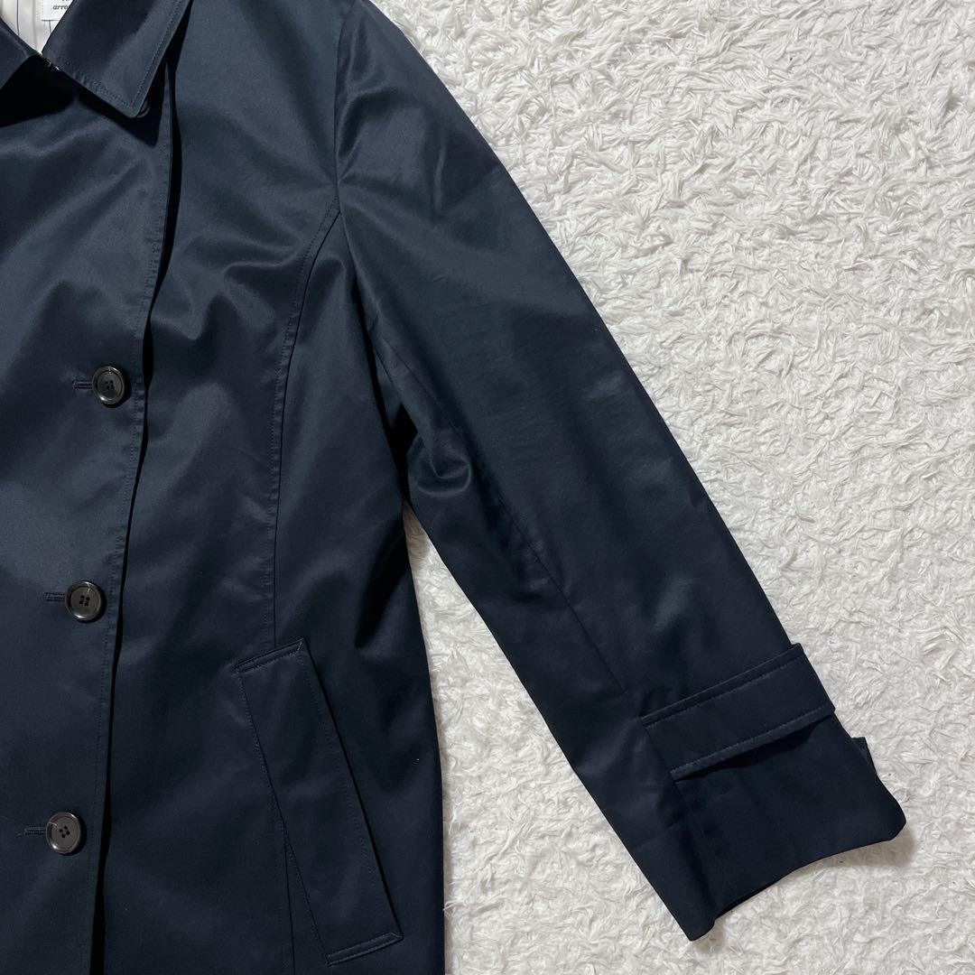 極美品✨23区 ダブルブレスト トレンチコート　ミドル丈　紺　ベルト　48