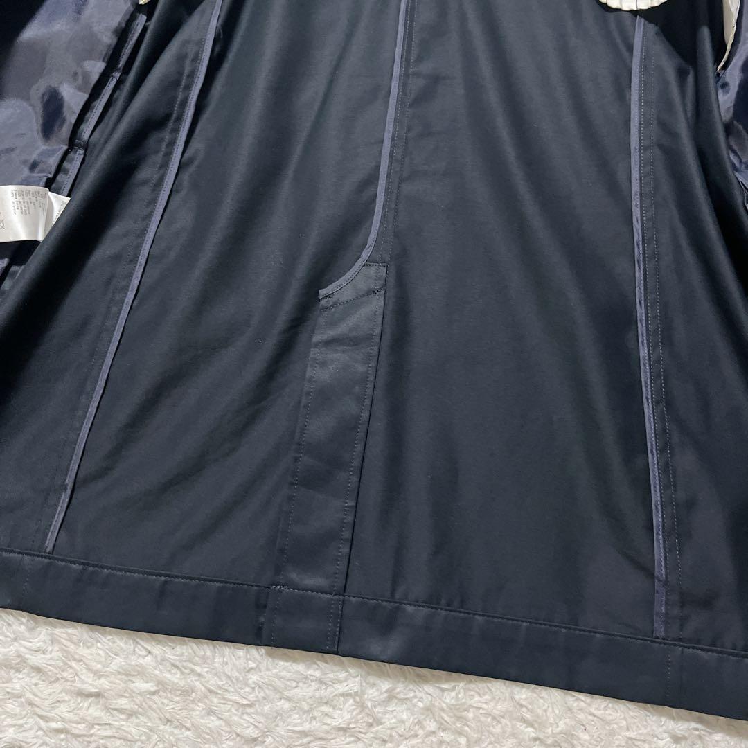 極美品✨23区 ダブルブレスト トレンチコート　ミドル丈　紺　ベルト　48