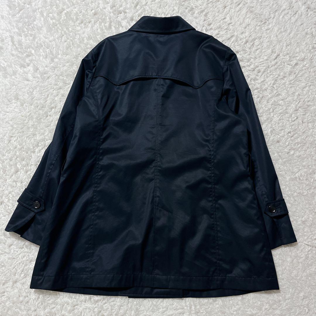 極美品✨23区 ダブルブレスト トレンチコート　ミドル丈　紺　ベルト　48